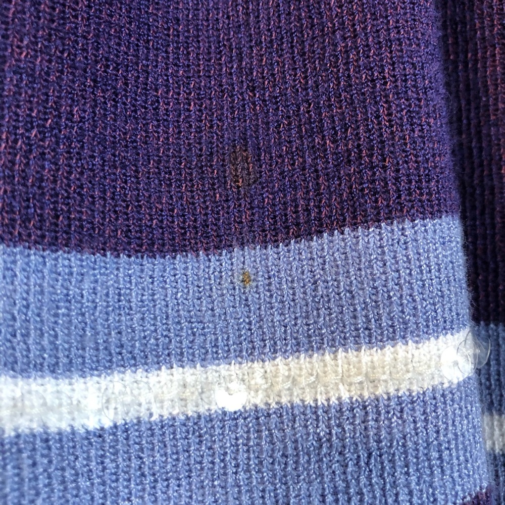 SHU SHU 2 PC Violet & Blue Sweater Set w/ Sequins - Picture 6 of 8